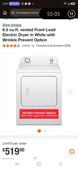 Amana Electric Washer and Dryer Set