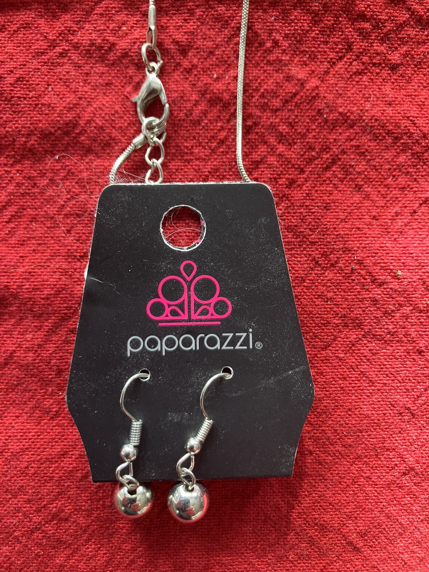 Paparazzi Necklace And Earing Set With Letter J