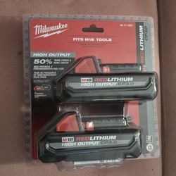 Milwaukee M18 V18 Red Lithium High Output 50%