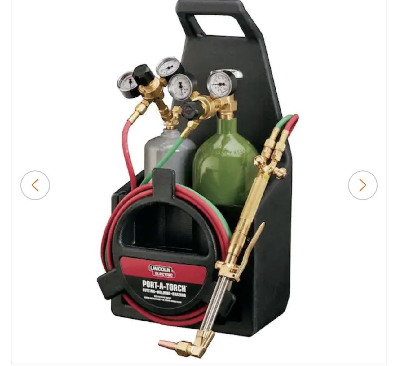 Port-A-Torch Kit with Oxygen and Acetylene Tanks for Cutting Welding and Brazing