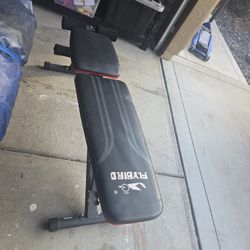 Workout Bench And Weight Rack