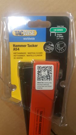 Heavy Duty Hammer Tacker Stapler T50 6-14mm 1/4" to 9/16" with 200 Staples
