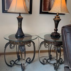 2 Coffee Table And Two Lamp  Price $125