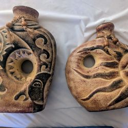 Teotihuacan Earthen Vases - Excellent Condition 