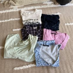 6 Brandy Melville Crop Tops 