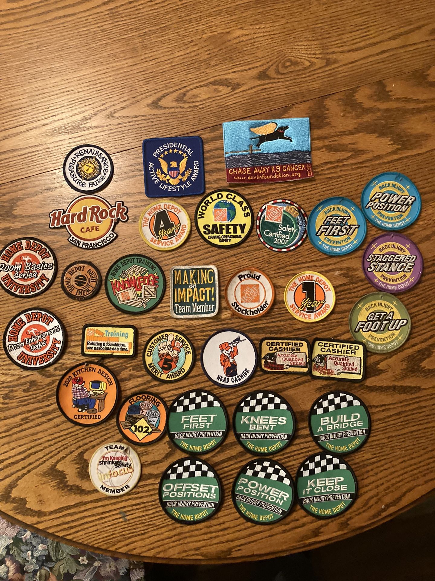 Lot Of 32 Patches 28 Home Depot Patches 4 Miscellaneous