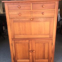 Ethan Allen Desk Cabinet Armoire Dresser