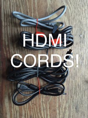Photo Cables HDMI Cables cords wires of all lengths and colors Used or new Price is for the regular length ones. Longer ones more expensive.