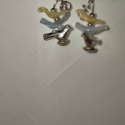 Shell Bird earings