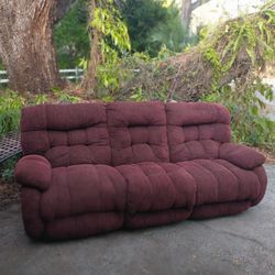 Two Recliners Sofa , Couch