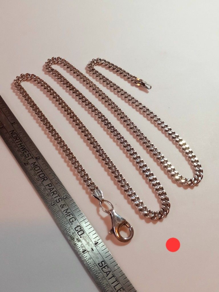 $60! Awesome Solid 925 Sterling Silver 24 Inch Necklace 
