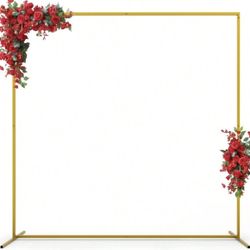 Gold Wedding Arch Backdrop Stand