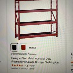 Husky Red Garage Rack $100.00
