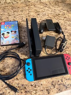 Nintendo Switch V2 Console Bundle + Disney Tsum Tsum Festival – Complete Set