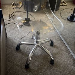 Clear Vanity-Desk Chair