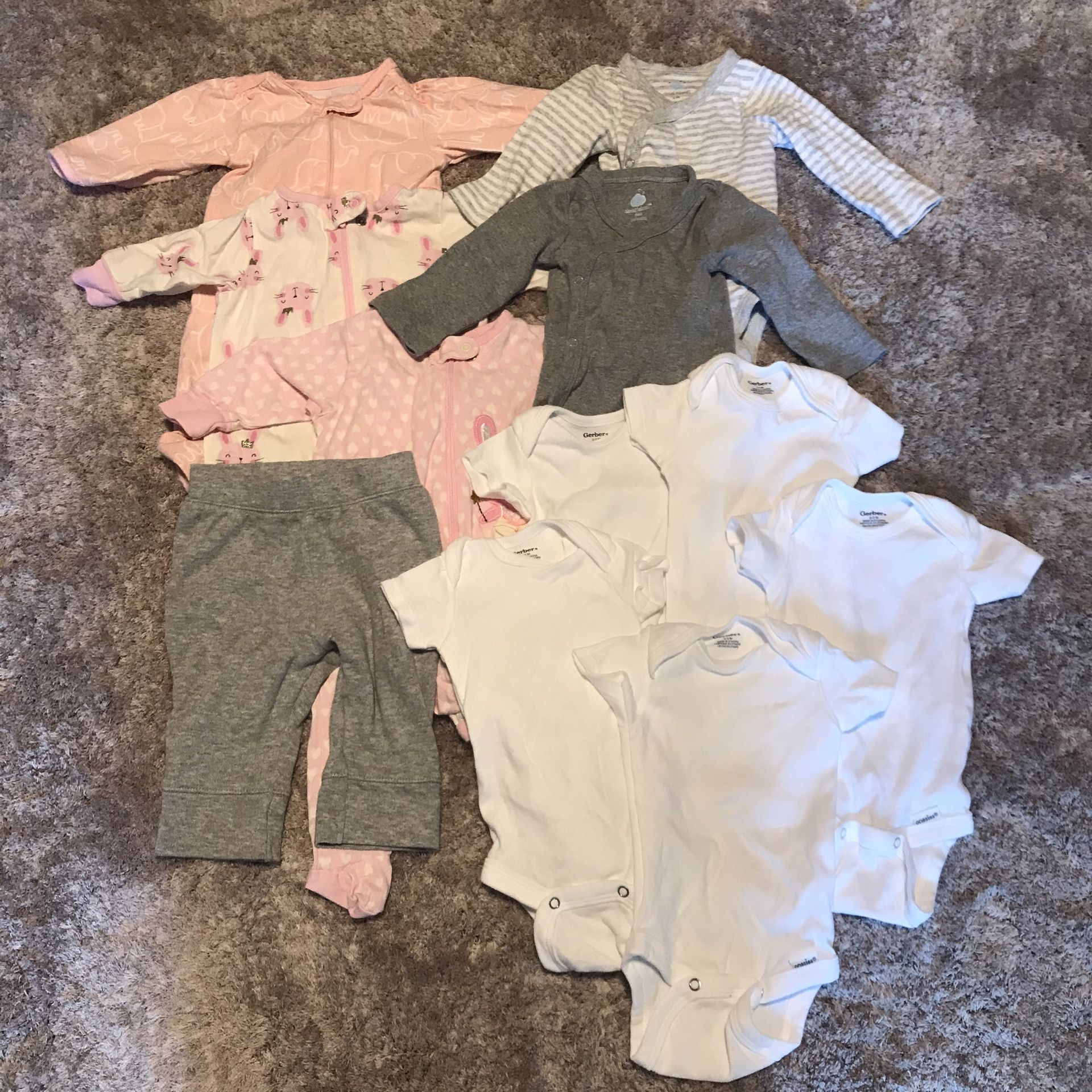 Gerber / Cloud Island / Carters 0/3 Bundle