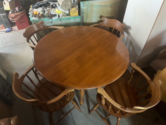 Solid wood table and chairs