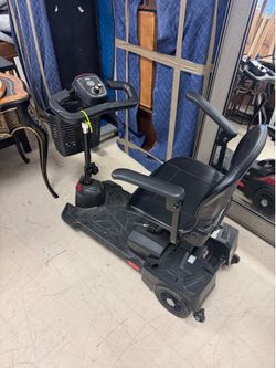 Drive Medical Scout compact travel power scooter in black - 2 new batteries