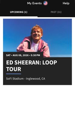 Ed Sheeran Loop Tour LA