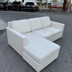 ✨ Pottery Barn Sanford Square Arm Reversible Chaise Sectional Sofa ✨ (Can Deliver $10)