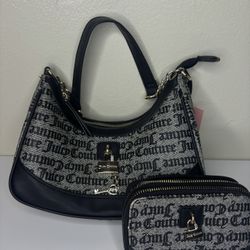 juicy couture shoulder bag + wallet 🔐🖤