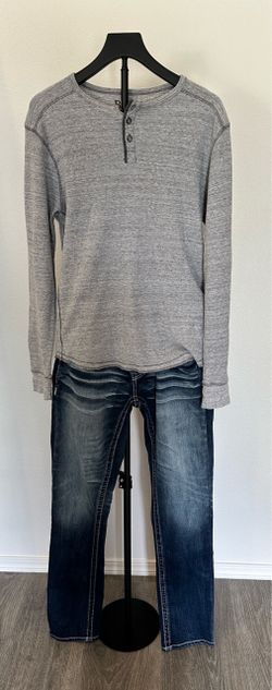 Mens: BKE Henley Thermal