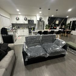Brand New Modern Dark Grey Sofa