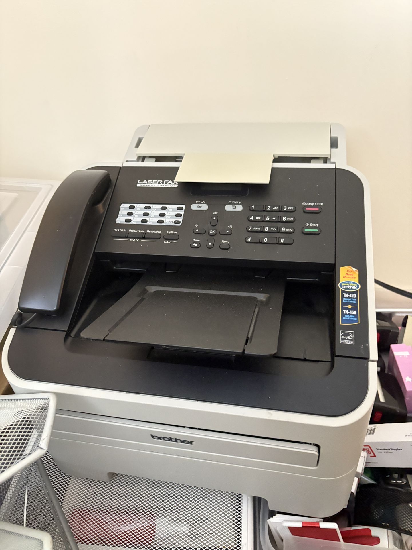Fax, Printer, file shelf