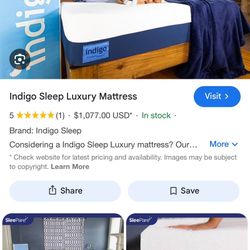 Indigo Queen Size Memory Foam Mattress