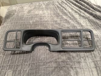 99-02 CHEVY GMC INSTRUMENT Cluster Speedo Dash Panel Radio Bezel GRAPHITE C4