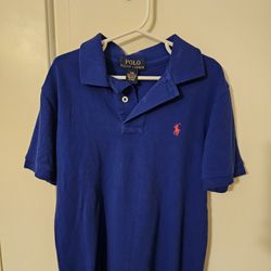 Polo Tshirt Ralph Lauren Blue For Boys Size 8