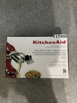 KitchenAid Spiralizer with peel core  and slice Stand mix attachment