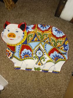 Gorgeous large pig platter