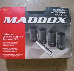 Universal Locking Lug Removal Socket Set