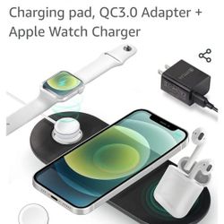 💞NEW  3 in 1 Wireless Charging Pad for Apple Devices Such as Apple Watch, AirPods, and iPhone

