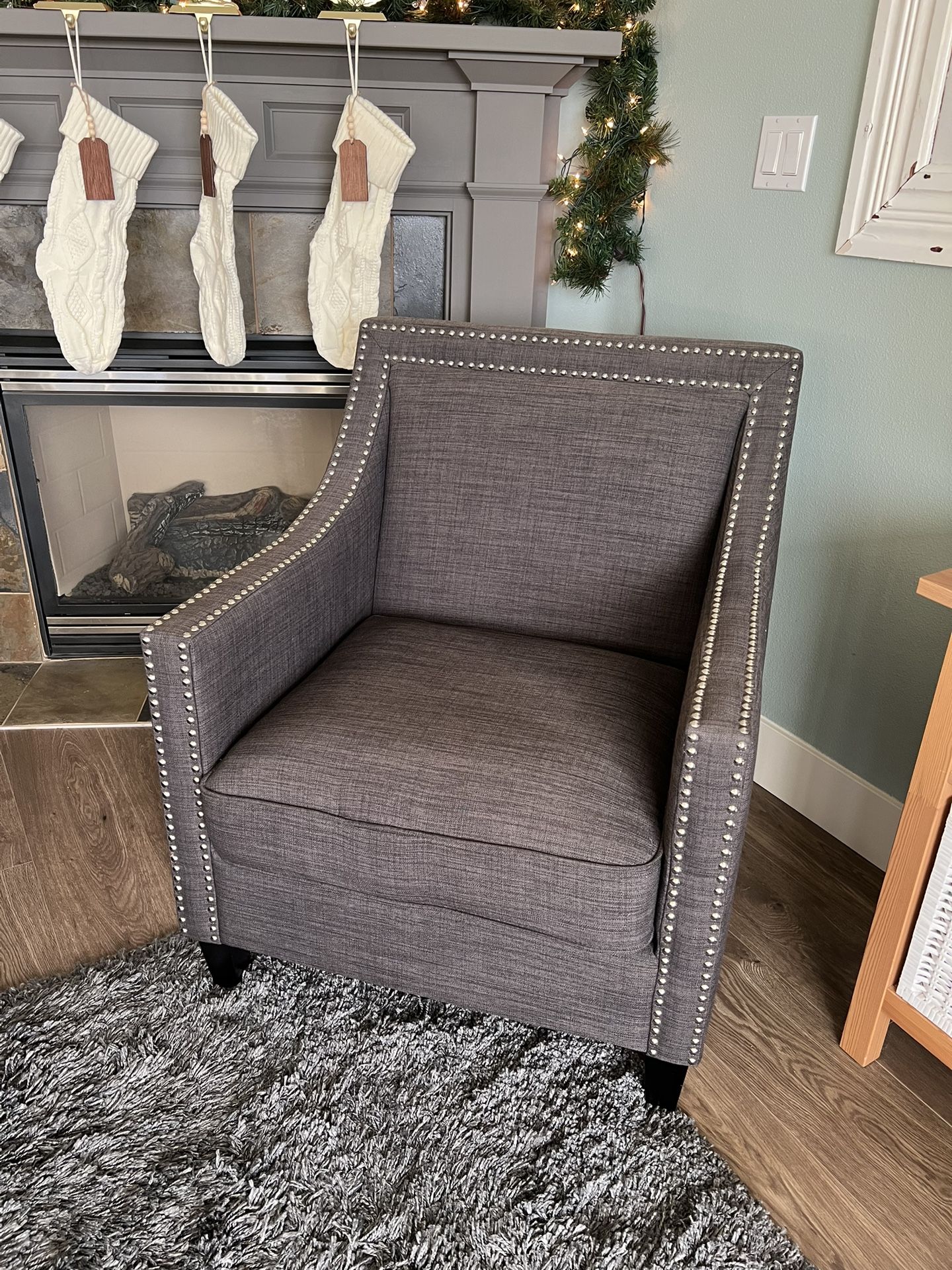 Gray Modern Accent Chair