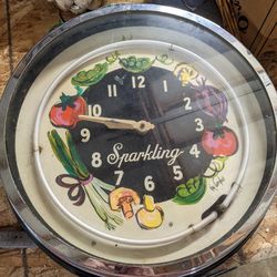 Vintage Collectible Glo-Dial Neon Light Electric Wall Clock 