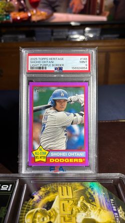 2025 Topps Heritage Shohei Ohtani PSA 9 #148 SP Light Purple Border