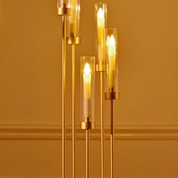 Wedding Centerpieces Candle Chandelier Gold 