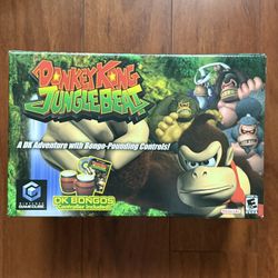 Nintendo DONKEY KONG JUNGLE BEAT GameCube game CIB Open Box
