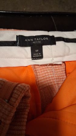 Ann Taylor Petite Orange Pants Size 10P