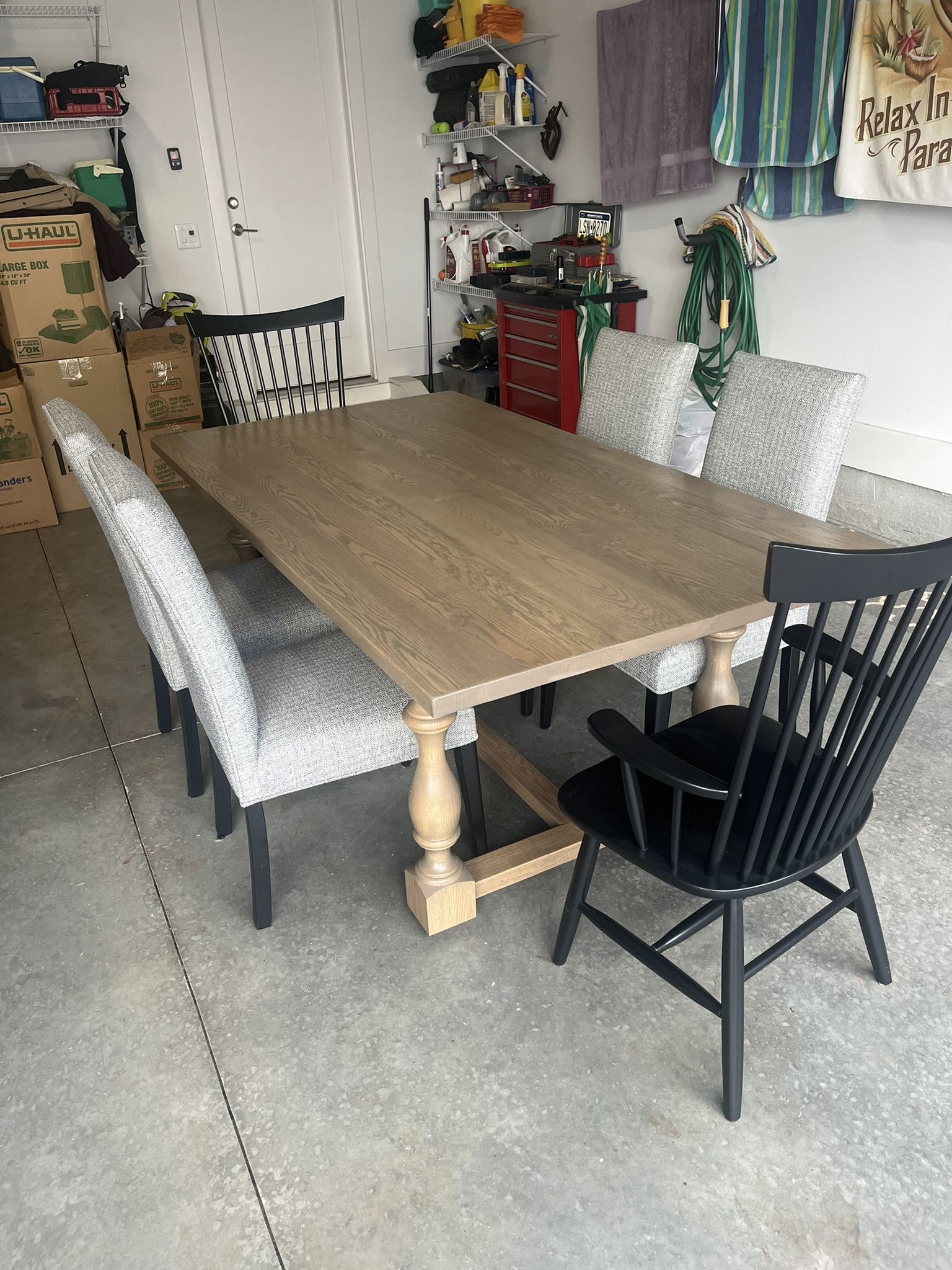 Amish Oak And Cherry Kitchen Table