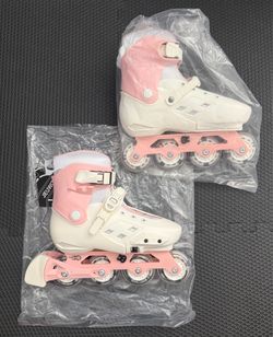 Children Inline Skates Adjustable Flashing,Outdoor Roller Skates for Girl Boy, Professional Fitness Roller Skates Blades for Little Kid