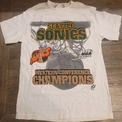 Vintage 1996 Seattle Sonics Champions Tee