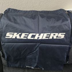 Skechers navy blue drawstring bag