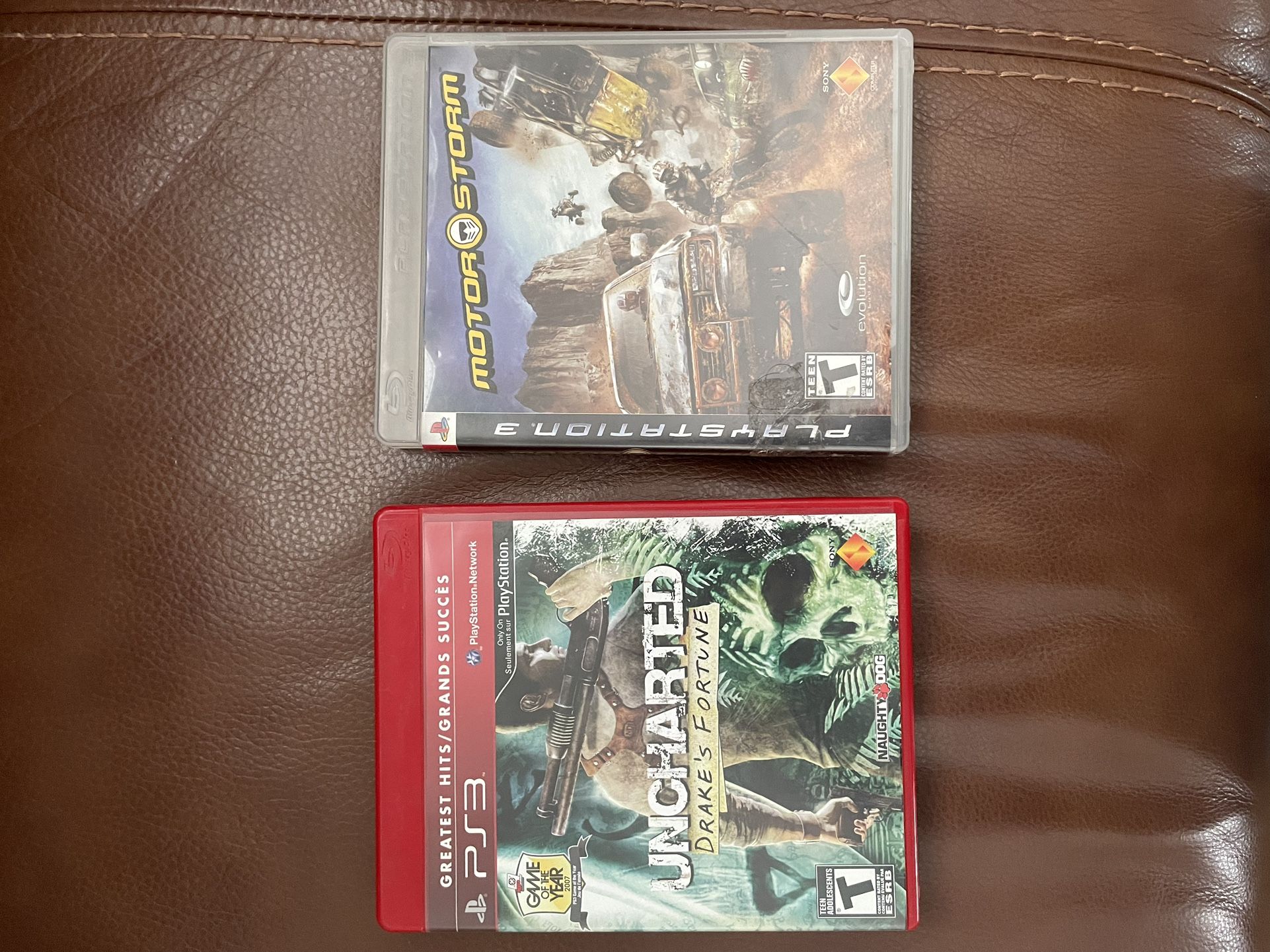 PS3 Uncharted Drakes Fortune And Motorstorm