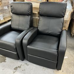 Push Recliner Black Like Leathers $99.99 Each 