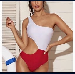One Piece Bathing Suit One Shoulder Swimsuit