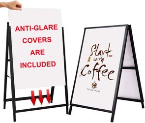 A Frame Sidewalk Sign 24"x36" w 2 Corrugated Boards & Covers NEW