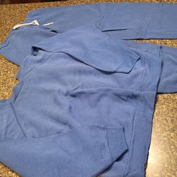 Men Med approx Unknown brand royal blue sweatshirt and sweatpants, 2 pc Lot 52